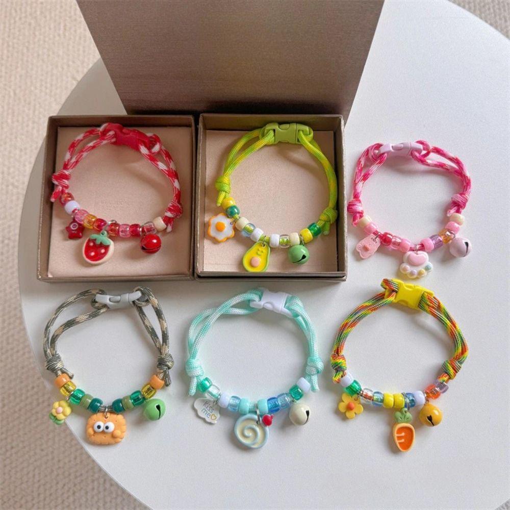 Colorful Pet Necklace with Bells Pet Neck Rings Cute Cat Puppy Collar Cat