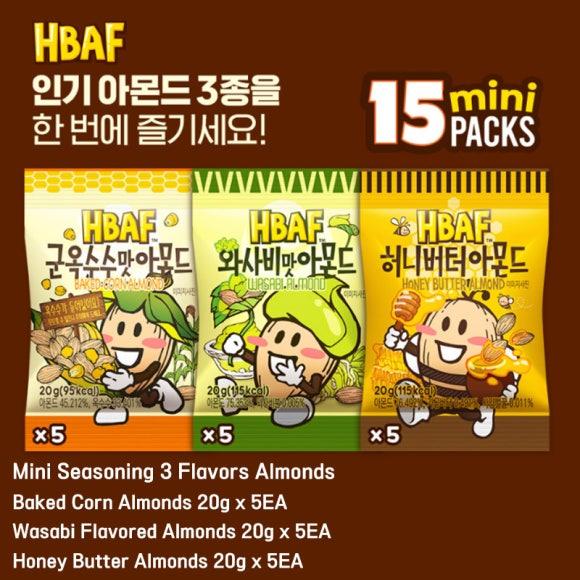HBAF BAF Mini Разные виды миндаля 15/20 упаковок по 20 г (5 вариантов)