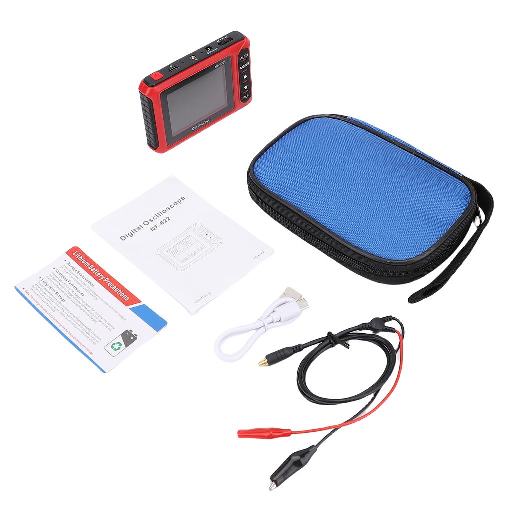 Портативный осциллограф, 2,8" ручной цифровой осциллограф-кит с высокой частотой дискретизации 2,5 МГц, 200K