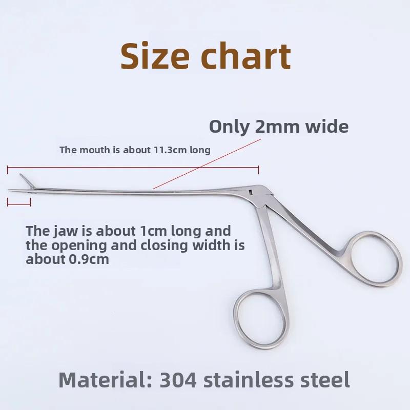 Ear Wax Picker Pliers Tongs Earwax Remover Micro Alligator Crocodile Nasal Forceps Ear Wax Canal Cleaner Clip Tweezers Tool