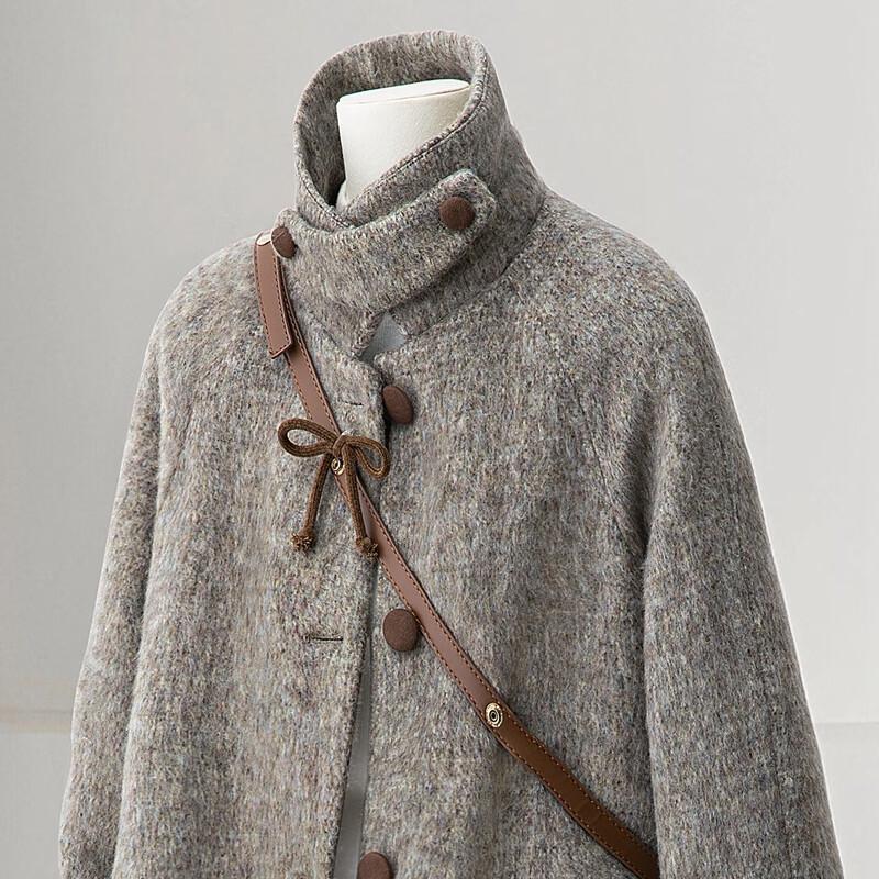 Женское хлопковое зимнее пальто средней длины с лацканами Silbaishe