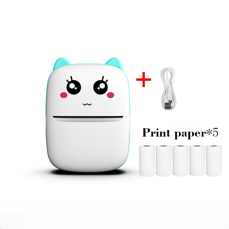 Мини-термопринтер для этикеток, мобильный телефон, портативный фотопринтер для студентов, принтер для неправильных вопросов