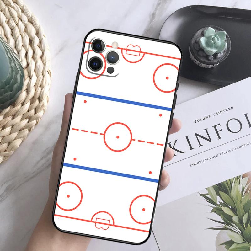 Чехол для телефона 'Каток для хоккея' для iPhone 16 15 14 13 12 11 Pro Max 12 13 Mini 7 8 16 Plus X XR XS Max