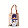 4pcs New Halloween Gift Non-Woven Tote Bags Candy Pouches Pumpkin Decorative Props Gift Bags