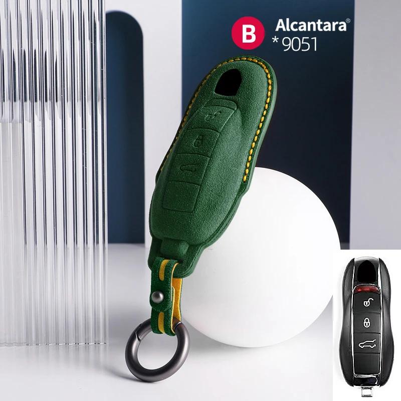 AABKR1 Car Key Bag Case Cover For Porsche Panamera Spyder Carrera Macan Cayman Cayenne 911 970 981 991 Car Key Cover Accessories