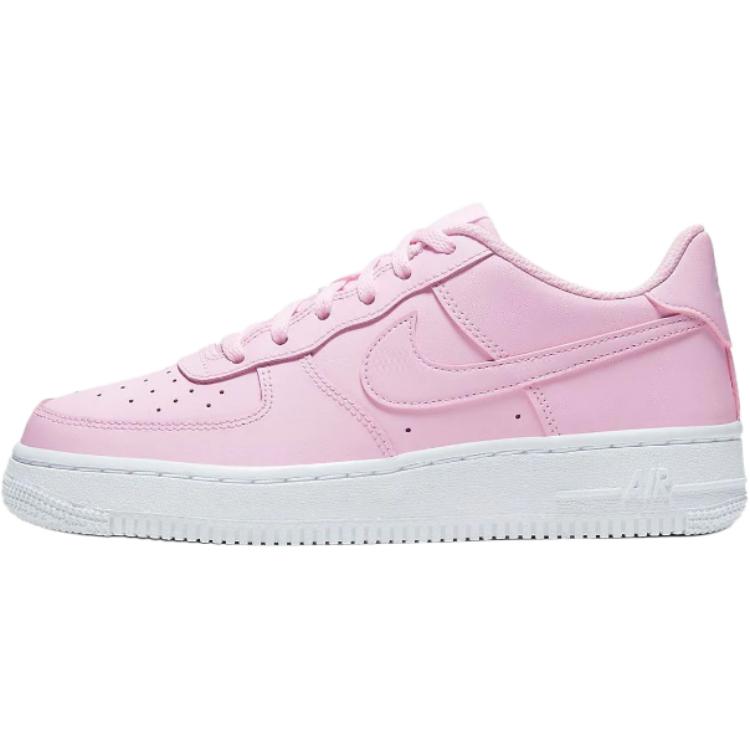 Nike Nike Air Force 1 Кожаные Низкие Детские Скейтбордические Кроссовки Розовые Подростковые CT6389-600