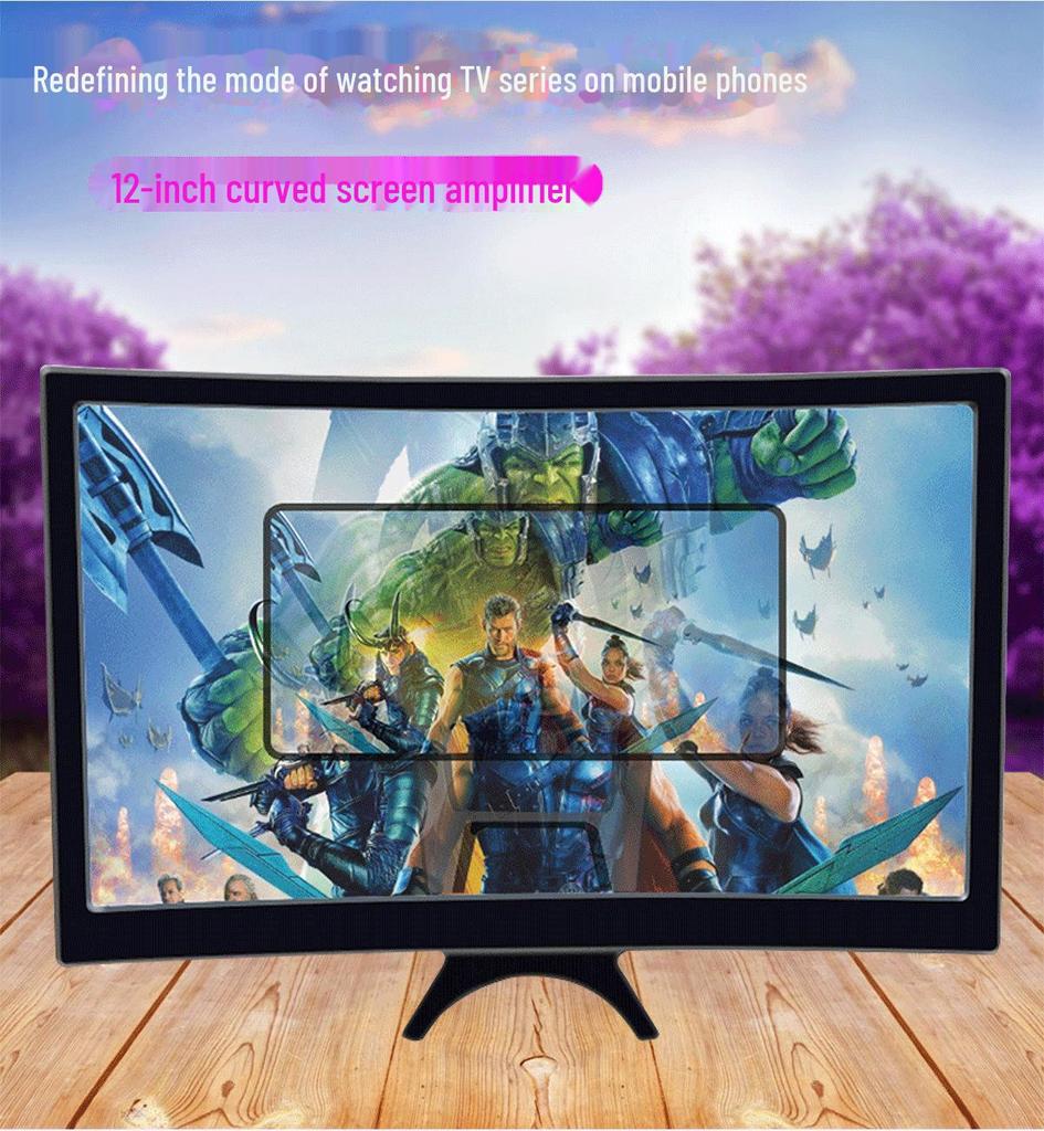 CANGLAI L6 12-дюймовый изогнутый 3D экран усилителя и лупы для мобильного телефона