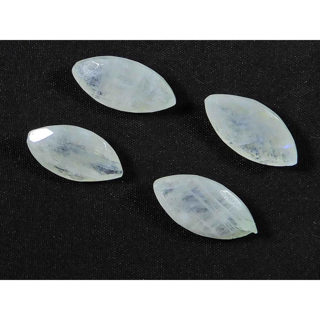 9X18MM натуральный радужный лунный камень маркиз ограненный россыпью драгоценный камень 4 шт лот RML-979