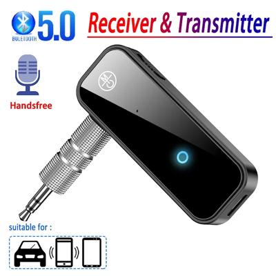 Bluetooth 5.0 аудио приемник передатчик Hansfree звонок 3.5 мм AUX разъем USB Dongle стерео музыка беспроводные адаптеры для ТВ ПК автомобильный комплект