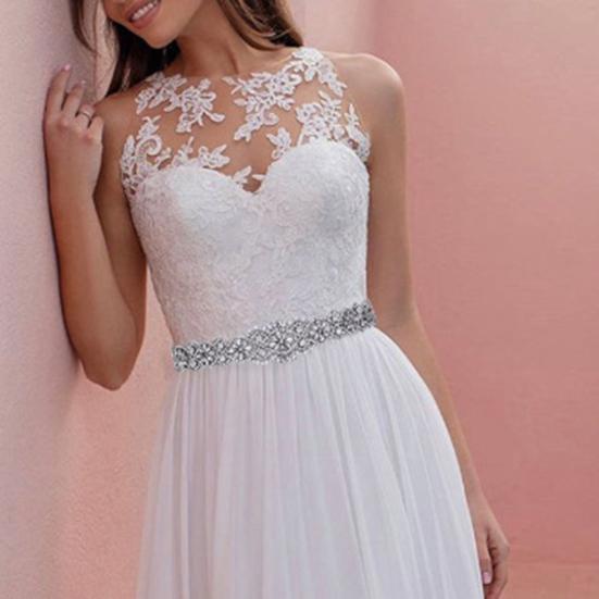 Свадебный пояс Блестящие стразы Ручная работа Бисер Устойчивый к разрывам Свадебный пояс для свадьбы