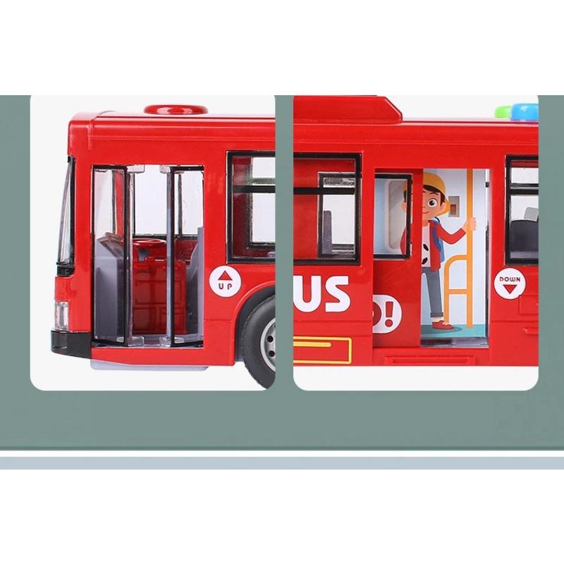 Высококачественный автобус-симулятор большого размера, устойчивый к падениям, световая музыка, инерционная модель автобуса, инерционный автомобиль, развивающие игрушки, подарки