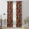 Красные цветы листва современные шторы для гостиной спальни штора кухонное оформление жалюзи драпировки
