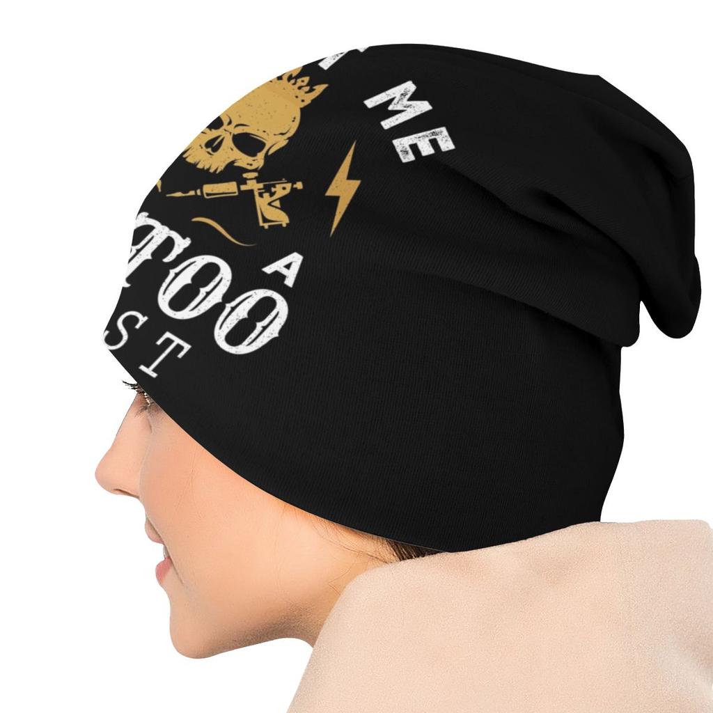 Tattoo Artist Skull Bonnet Femme Fashion Knit Skullies Beanies Cap Unisex Women Warm Winter Slouchy Beanie Hat