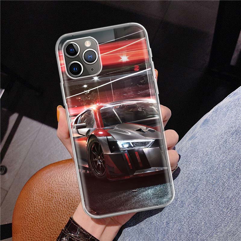 Мужской чехол со спортивными автомобилями для Apple iPhone 11 12 13 14 Pro 7 XR X XS Max 6 6S 8 Plus + Mini 5 SE, мягкий чехол с принтом