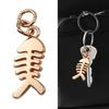 Unique Fishbone Charm Alloy Pendant For Bag Accessories Jewelry Decor Lightweight Durable Gift