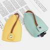 PU Leather Pull Out Keychain Pouch Solid Color Housekeepers Key Holder Simple PU Key Wallets  Gift