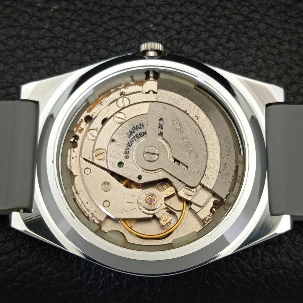 ВОССТАНОВЛЕННЫЕ ВИНТАЖНЫЕ АВТОМАТИЧЕСКИЕ МУЖСКИЕ ЧАСЫ SEIKO 5 JAPAN СЕРЕБРЯНЫЙ ЦИФЕРБЛАТ a434686-2