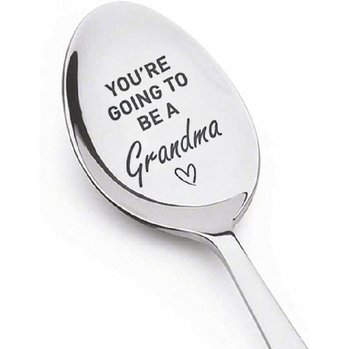 Baby Pregnancy Announcement Gifts for Grandma You're Going to Be a Grandma Spoon Gifts for New Grandma Grandmother Gift Coffee Tea Spoons for Grandma