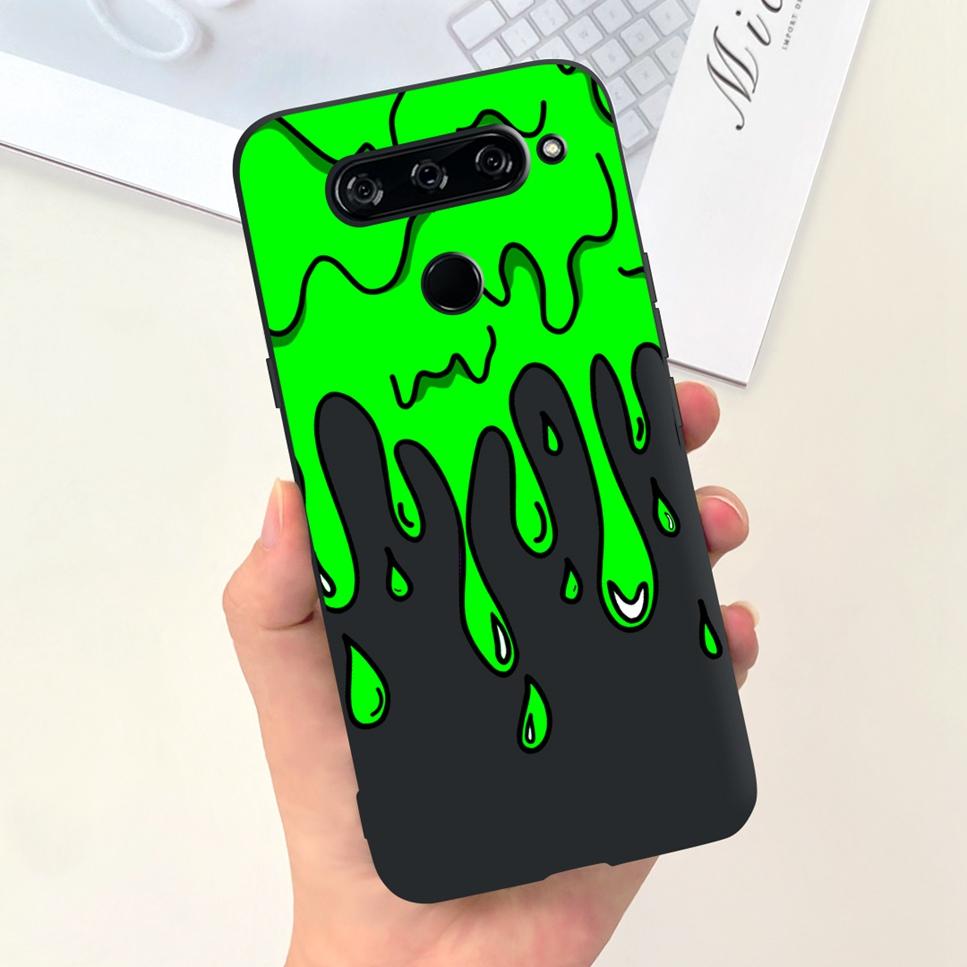 Case For LG V40 ThinQ Cartoon Astronaut Dinosaur Soft Silicon Black Cover For LG V50 V50S ThinQ 5G LG V30 2017 Bumper Phone Case