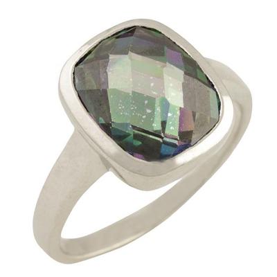 Серебряное кольцо с мистик топазом 4.513ct, вес изделия 4,27 гр (1456477)