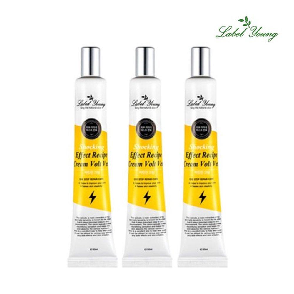 Shocking Effect Recipe Cream Bolt Version 50ml 3 Packs Skin Elasticity + Wrinkle Improvement Care Spicule Cream