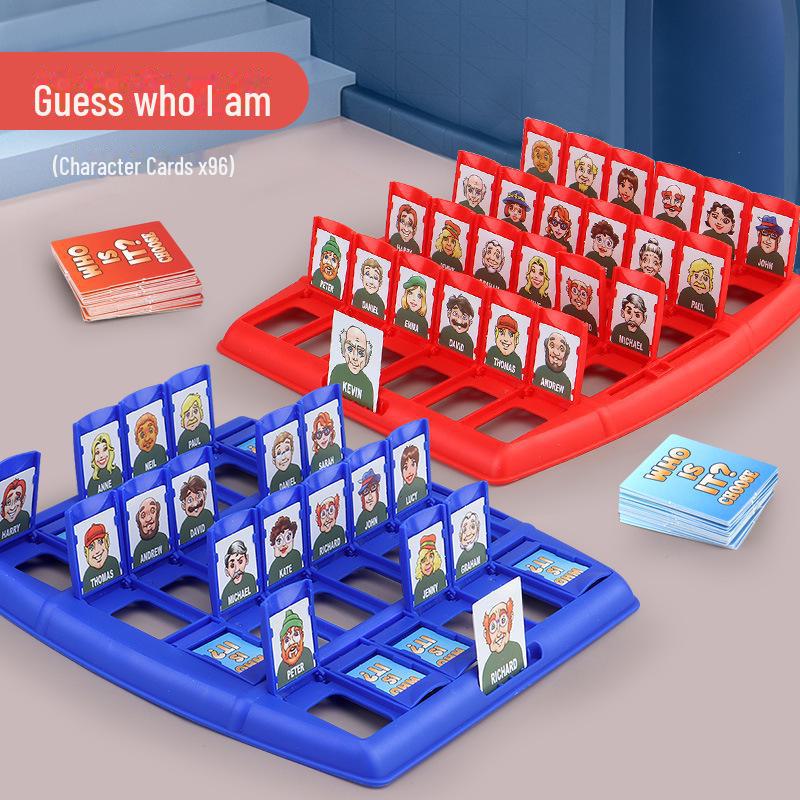 Угадай, кто я: Детская образовательная настольная игра для взаимодействия родителей и детей и логического мышления для двух игроков