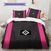 Hamburger SV Pattern Bedding Quilt Set  Home Decoration  Gift (1 * duvet cover + 2 * pillowcase  without core)