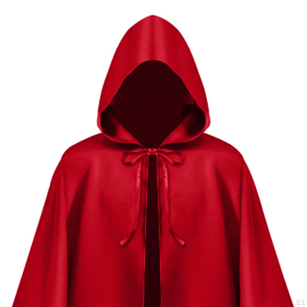 Плащ на Хэллоуин, длинный готический капюшон с капюшоном, накидка для косплея, маскарадный наряд для винтажного костюма,