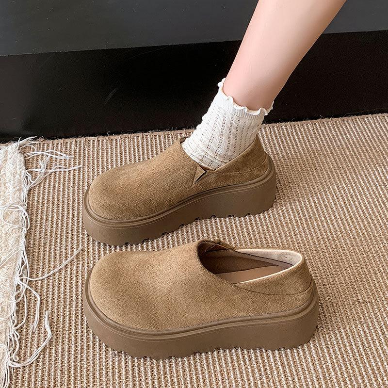 Ретро обувь для женщин Новые увеличивающие рост шлепанцы на толстой подошве