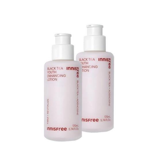 Innisfree Черный Чай Увлажняющий лосьон для молодости кожи Антивозрастной и Увлажняющий 170 мл × 2