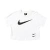 Sportswear Swoosh Logo Casual Crop Top Women Tops White CJ3765-100