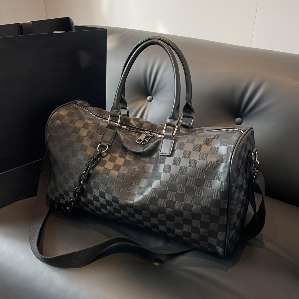 1 шт. Ретро большая вместительная сумка для хранения, водонепроницаемая большая сумка для фитнеса на молнии, подходит для плавания, фитнеса, командировки, спорта