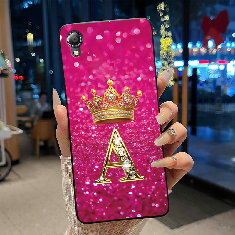 Cute New Design Crown Letter Shockproof Soft Phone Case For Asus ZenFone Live (L1) ZA550KL Bumper Silicone Black Case Cover