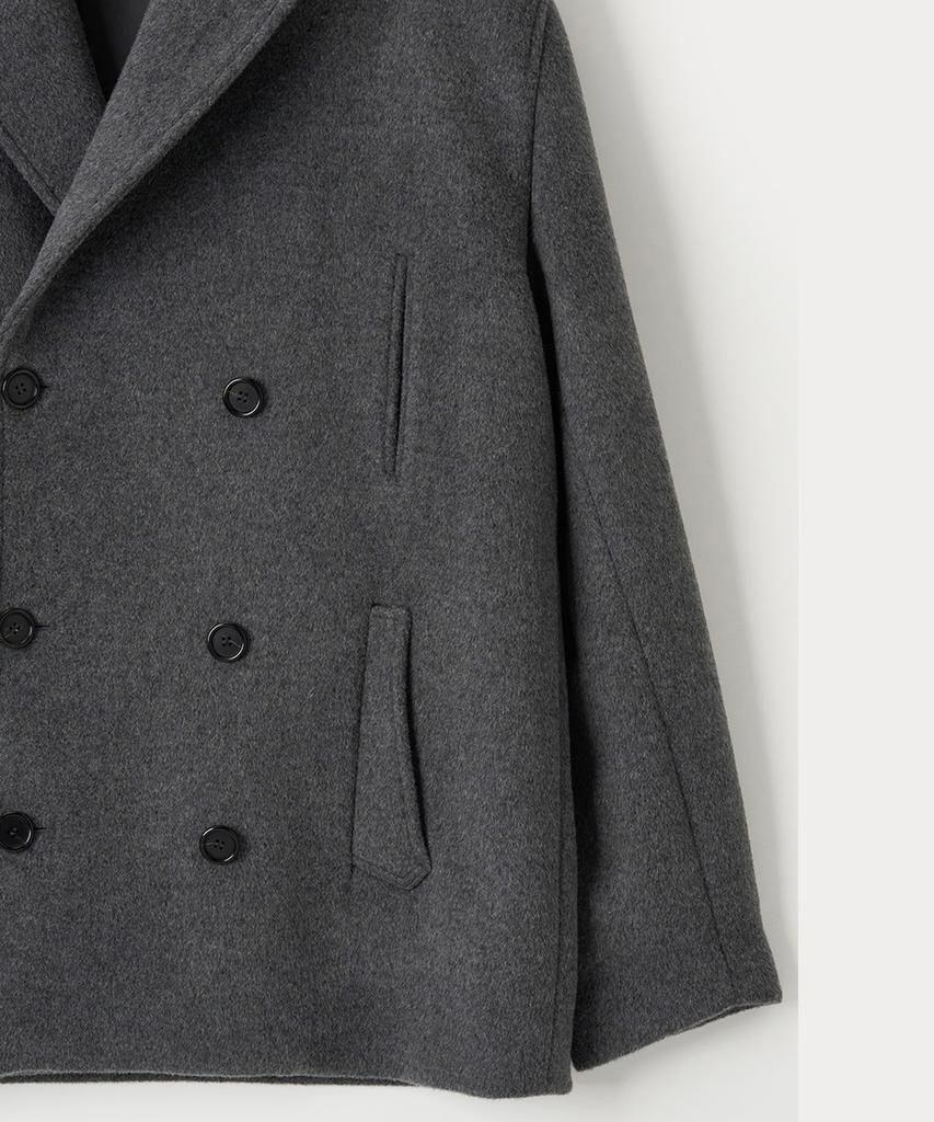Anytime Loreak Anemone Pea Coat - Charcoal