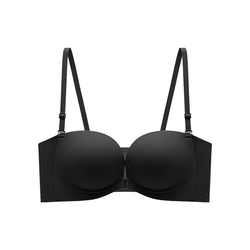 Бюстгальтер на пуговицах спереди Женское собирающее нижнее белье Женский нескользящий бюстгальтер без бретелек Втягивающий грудь Невидимый бюстгальтер Пуш-ап