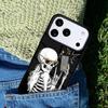 Чехол для телефона с рисунком черепа и скелета Для iPhone 17 AIR 16 Pro Max 15 14 Pro 11 12 13 Ударопрочный силиконовый чехол