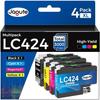 Ink Cartridges - LASER GENETICS CARRON - LC424 - Compatible Brother - Multi-color - Pack of 1