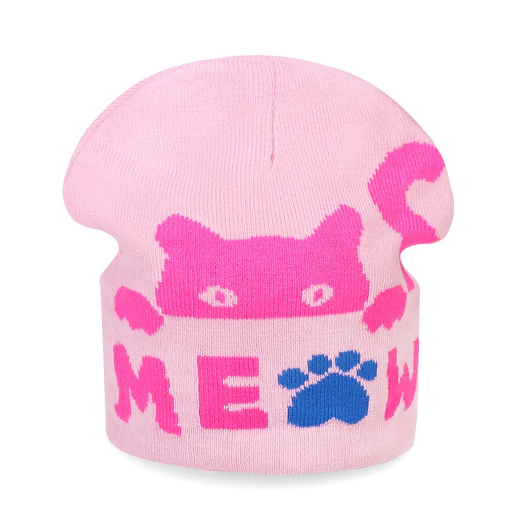 Cat Animal Pattern Knitted Beanie Hat For Women Men With Warmth And Stylish Streetwear For Fall Winter