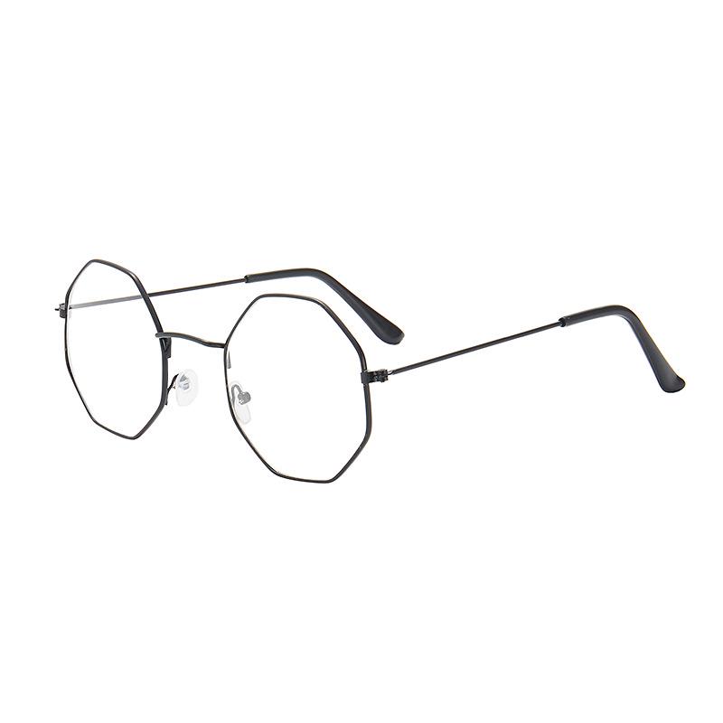 Модные Новые Креативные Прозрачные Солнцезащитные Очки с Линзами Океанского Цвета, Восьмиугольные Очки для Законодателей Моды, Очки с Металлической Оправой