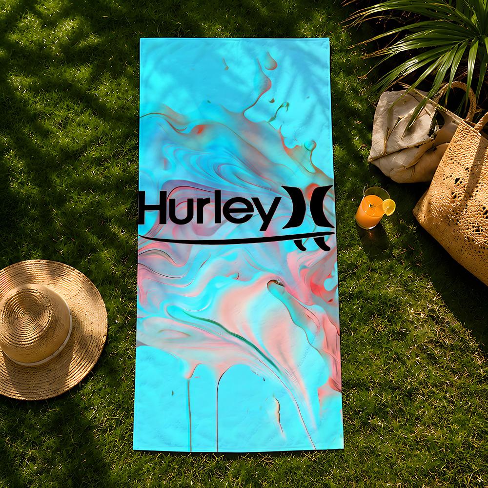 Бренд H-Hurley Полотенце пляжное полотенце, быстросохнущее впитывающее банное полотенце для плавания, спортзала, кемпинга, отдыха на природе