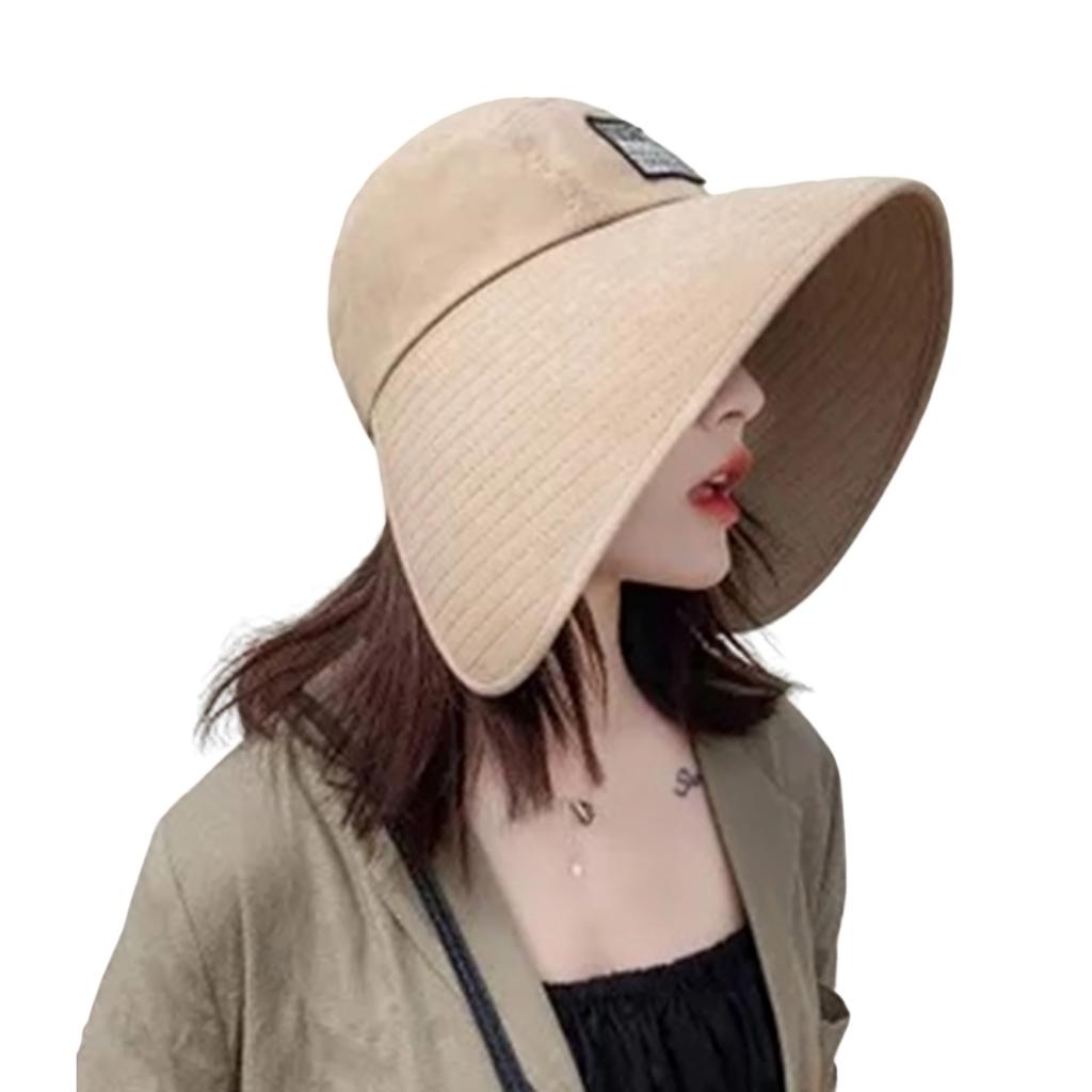 Женская пляжная шляпа от солнца с широкими полями, летняя уличная шляпа от солнца с защитой от УФ-лучей для рыбалки, кемпинга, путешествий