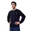 Толстовки Li Ning Мужские Черные С Круглым Вырезом Утепленные Обычные AWDVP89-1