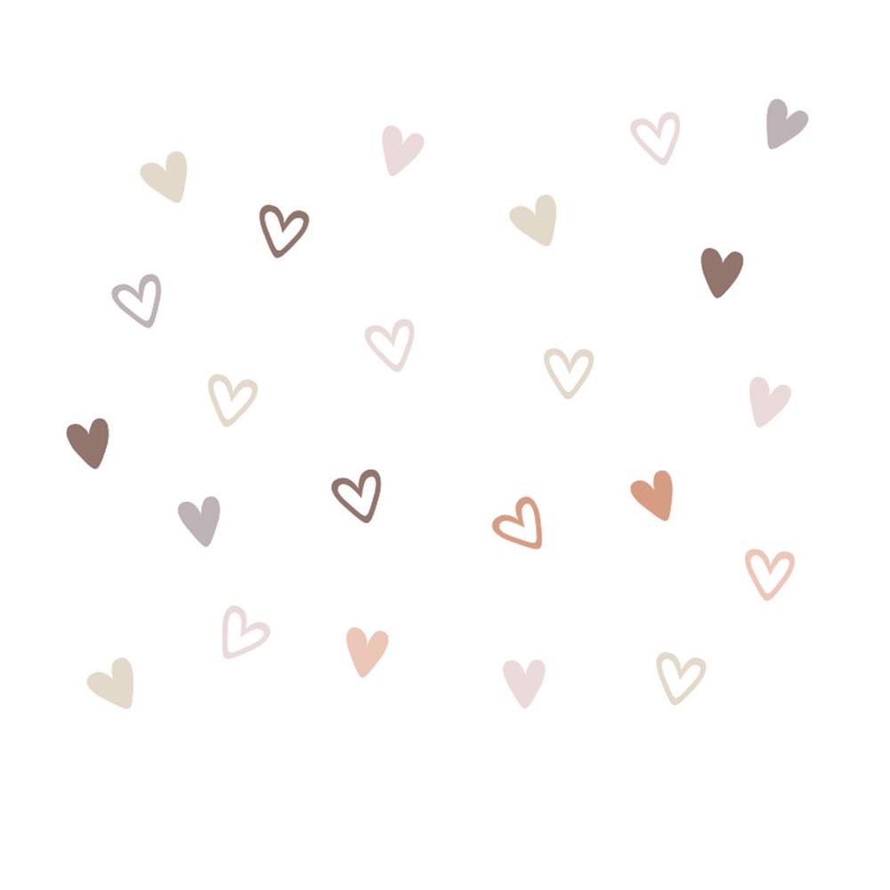 1~10 шт. Новые наклейки на стену в стиле бохо с сердечками, самоклеящиеся наклейки на стену, декоративные наклейки для детской спальни, домашнего декора, стены