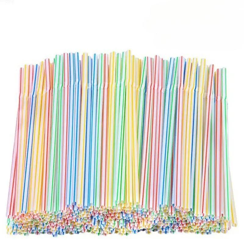 100 шт. Разноцветные соломинки для питья rietjes Молочный чай Бар Вечеринка Свадьба Кухня Домашние аксессуары Напиток Черная соломинка Оптом KTY