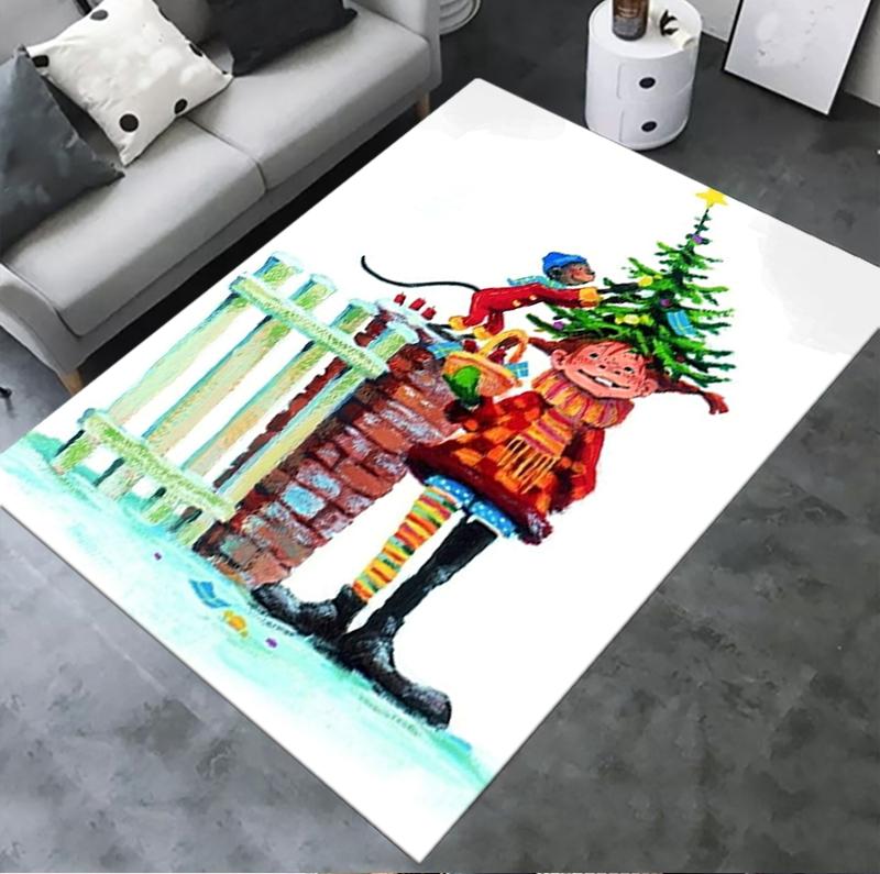 Pippi Langstrumpf Carpet Rug For Living Room Bedroom Home Sofa Decorationkids Play Nonslip Floor Mat