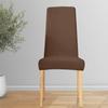 Cover For Chair Narrow Backrest Velvet Plush Thick Brown