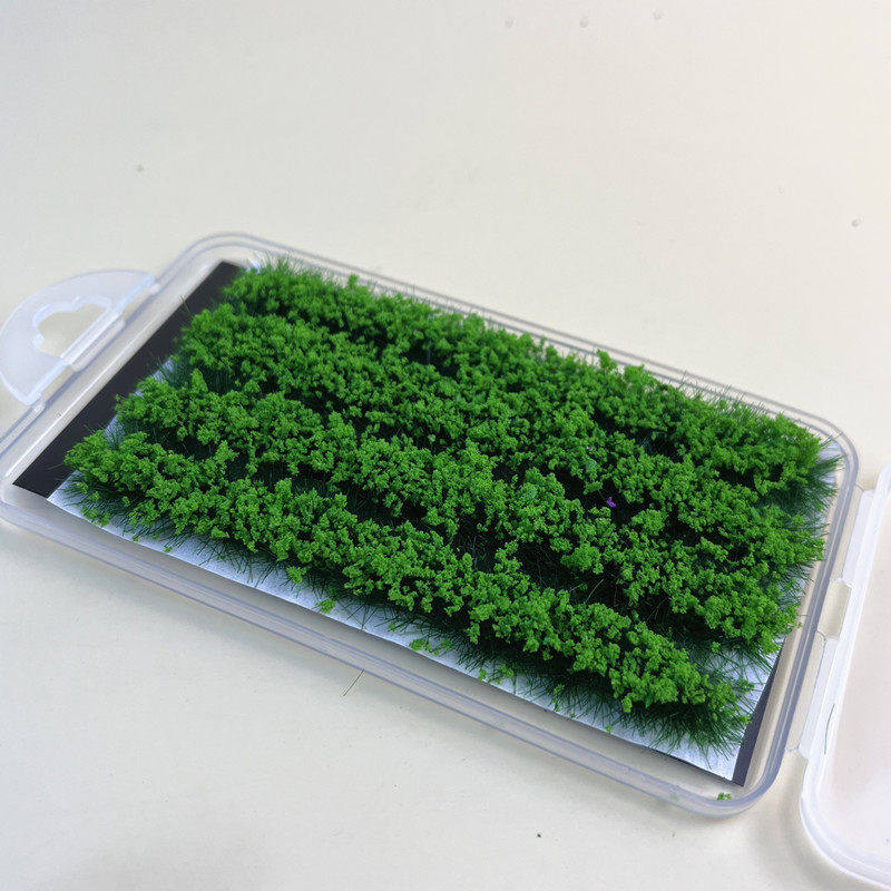4Pcs 8Mm Miniature Grass Tufts Model Railway Scenery Material Artificial Farm Crop For Garden Landscape Diorama