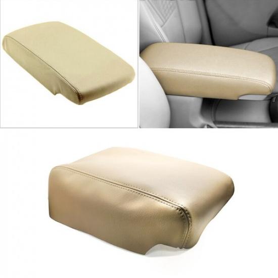 For Toyota Avalon 2005-2012 Beige/Tan Leather Center Console Lid Armrest Cover