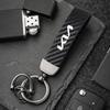 RRPM6 Car Logo Carbon Fiber Pattern Car Keychain for Kia Sportage Ceed Picanto Rio ProCeed Niro 5 3 4 K7 K5 K8 K3 Ray K9 Accessories