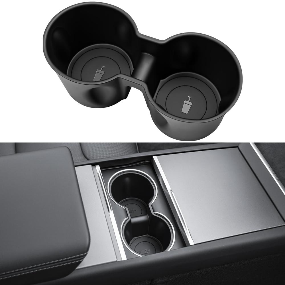 Cup Holder Insert for Tesla Model Y Juniper Model 3 2026 2026 Center Console Drink Limiter Holder Cup Coaster Mats Accessories